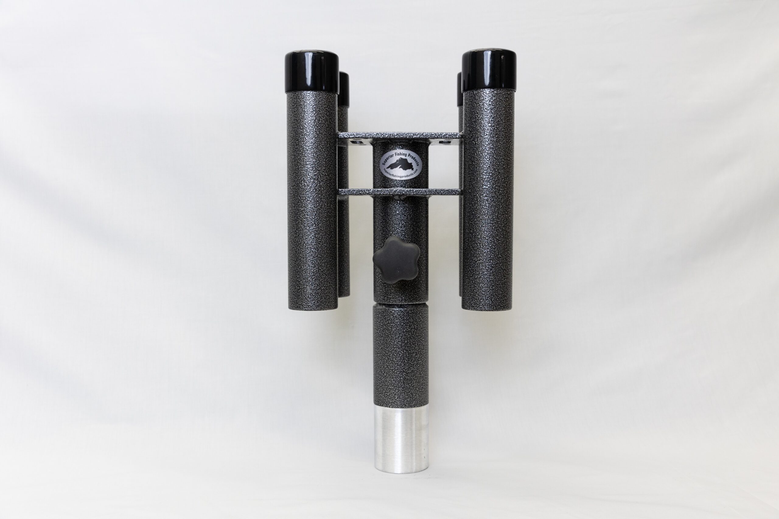 Single Fishing Rod Holder - Powder Coated Black